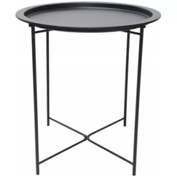 Melns metāla galdiņš